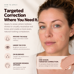Omiana Redness Concealer Cream for targeted color correction of visible redness while maintaining a natural-looking finish.